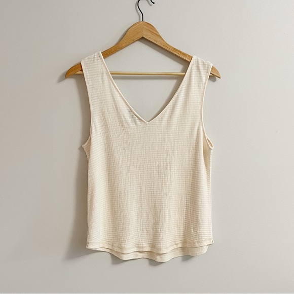 PAIGE Rylen V-Neck Marled Tank Top - Picture 3 of 5